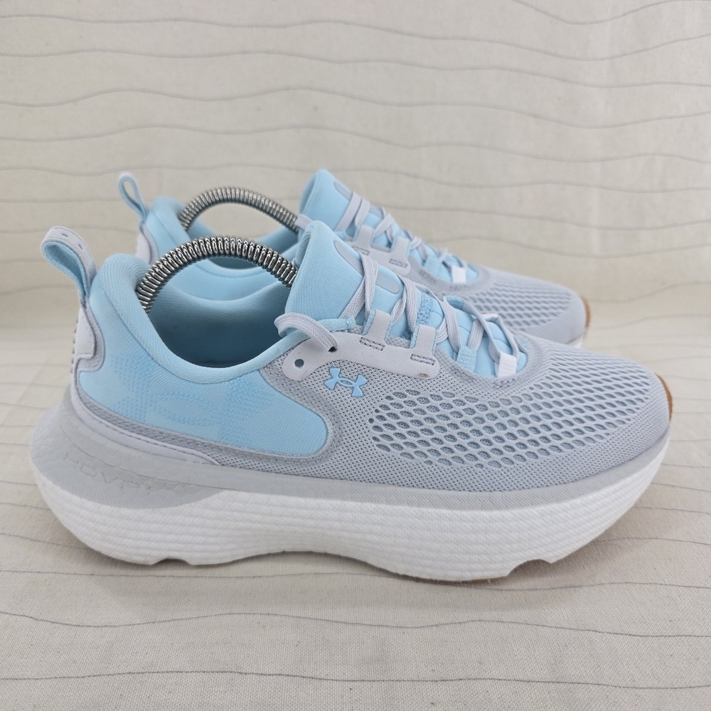 Under Armour Womens Infinite Elite 2 UA Halo Gray Blue Running Shoes Size 8 EUC